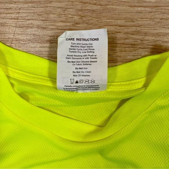 FedEx Occunomix Hi-Viz Workwear Shirt size XL Type R Class 2 LUX-SSETP2B S/S Tee - Picture 9 of 9